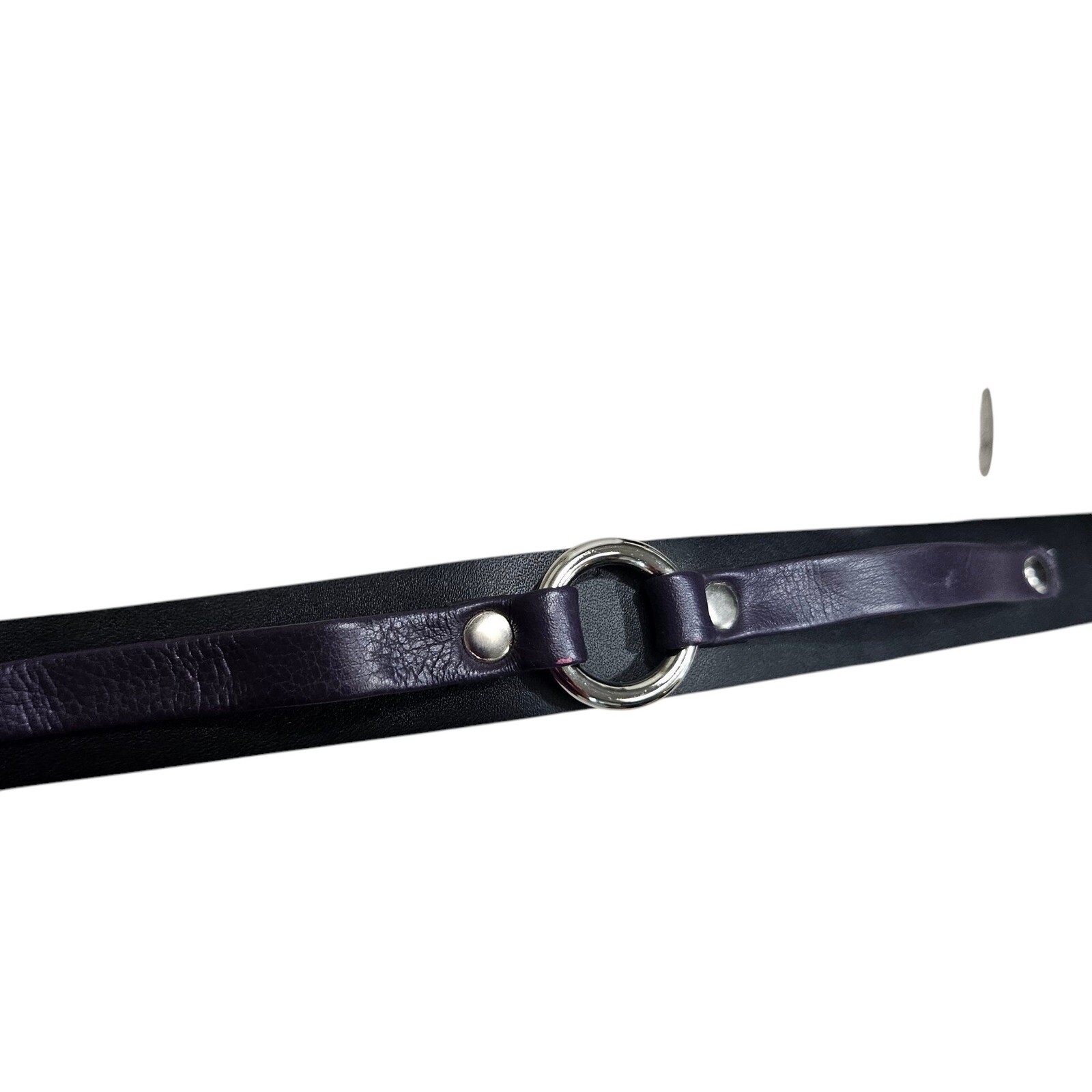 Funk Plus Choker Collar Buckle O-Ring Studded Black Purple Men’s