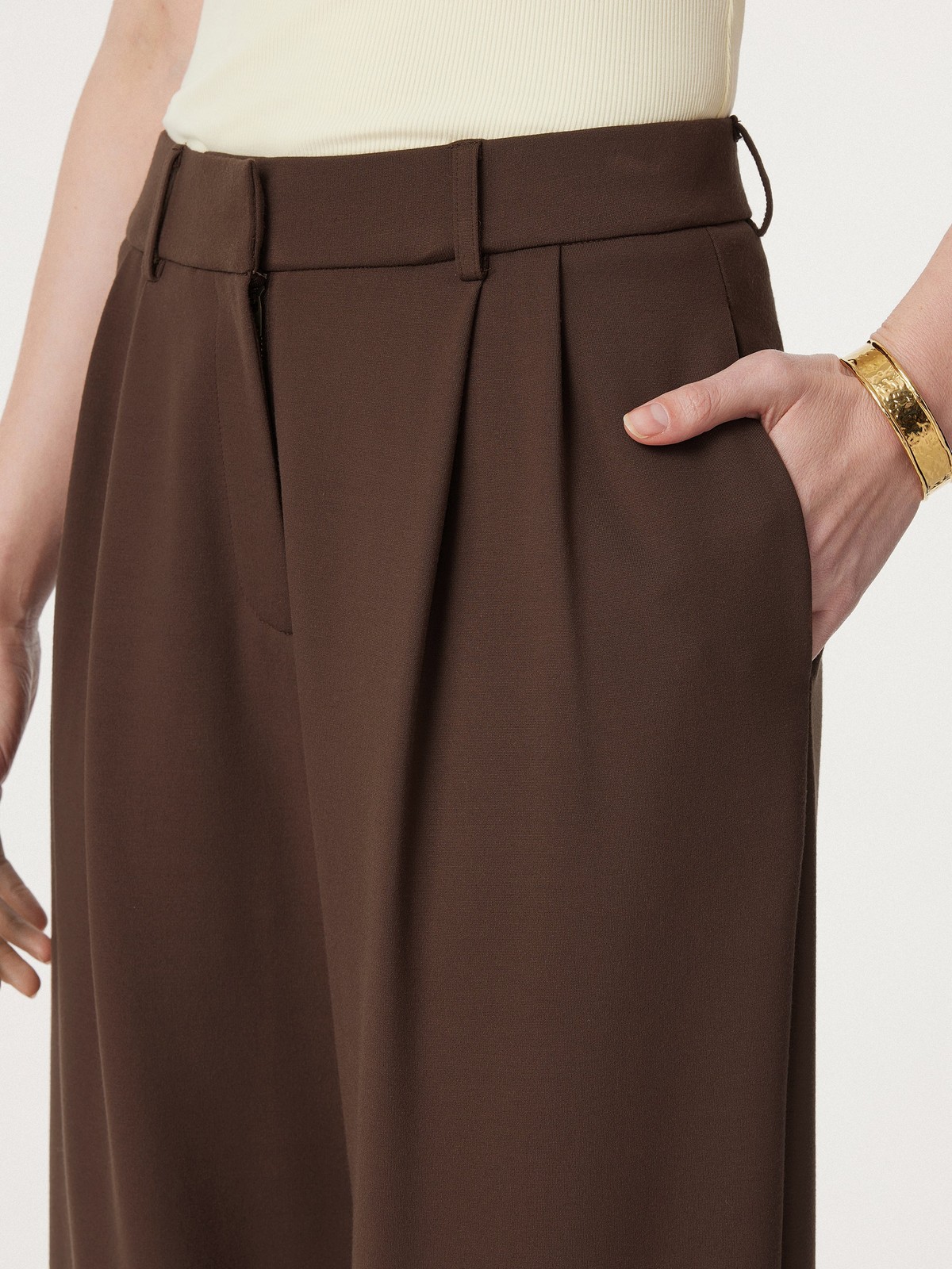 Breezy Wide Leg Pant with Pockets-OGLmove|118840