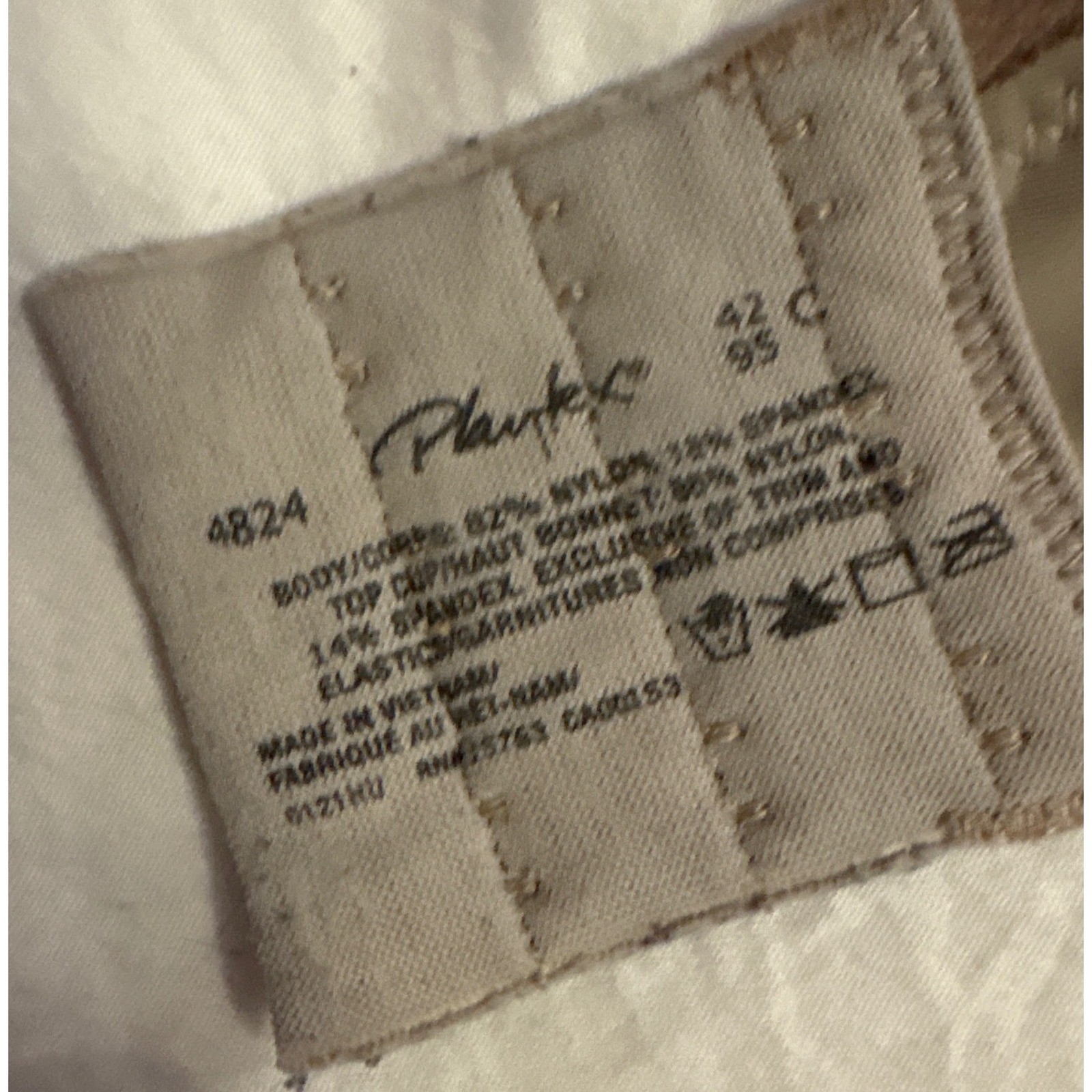Playtex Secrets Beige Full Figure Wirefree Balconette TruSupport Bra, 42C (4824)