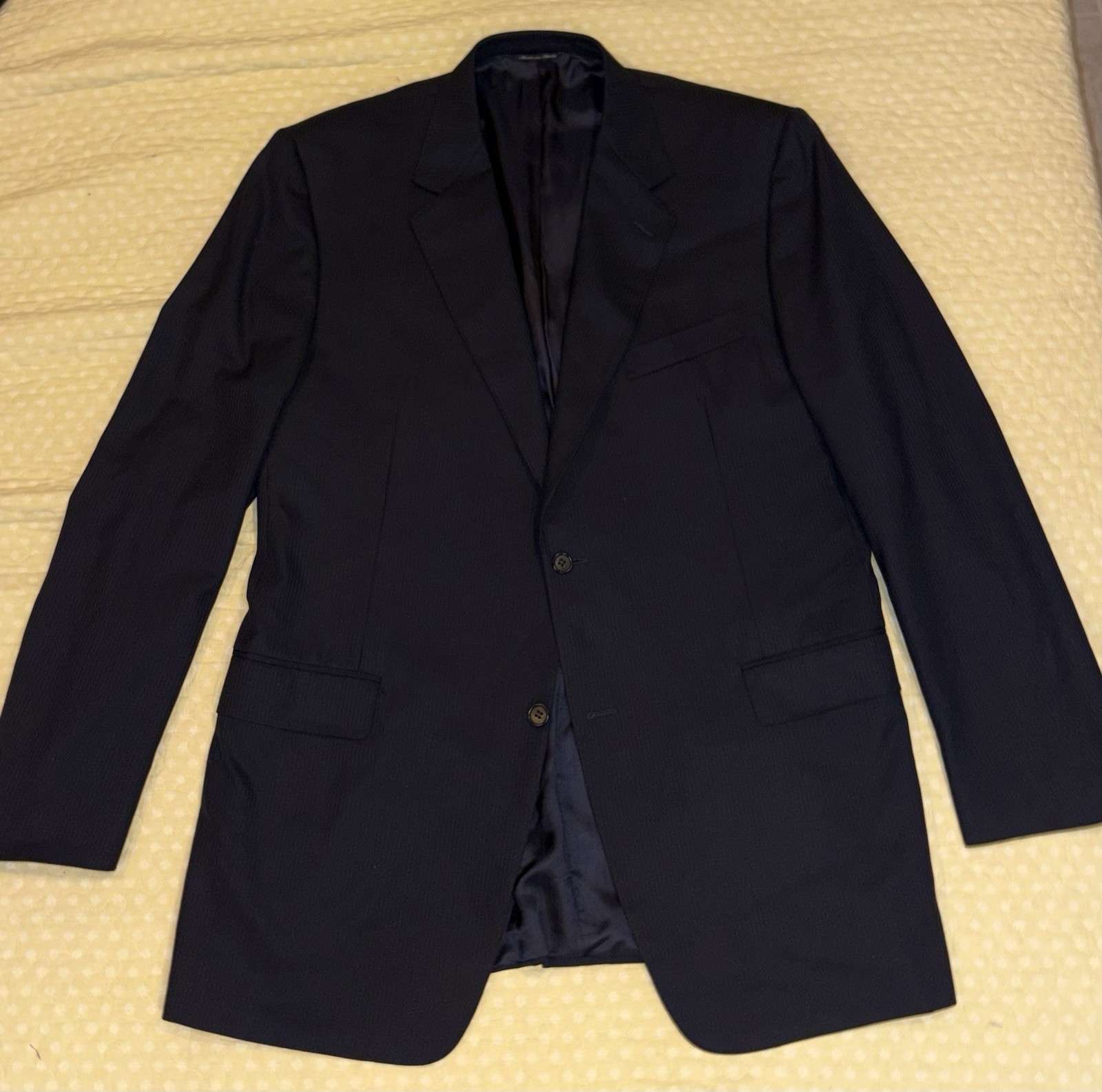 Canali Men’s Blazer 48L (58eu) Super 120s Wool Sport Coat Jacket Made In Italy