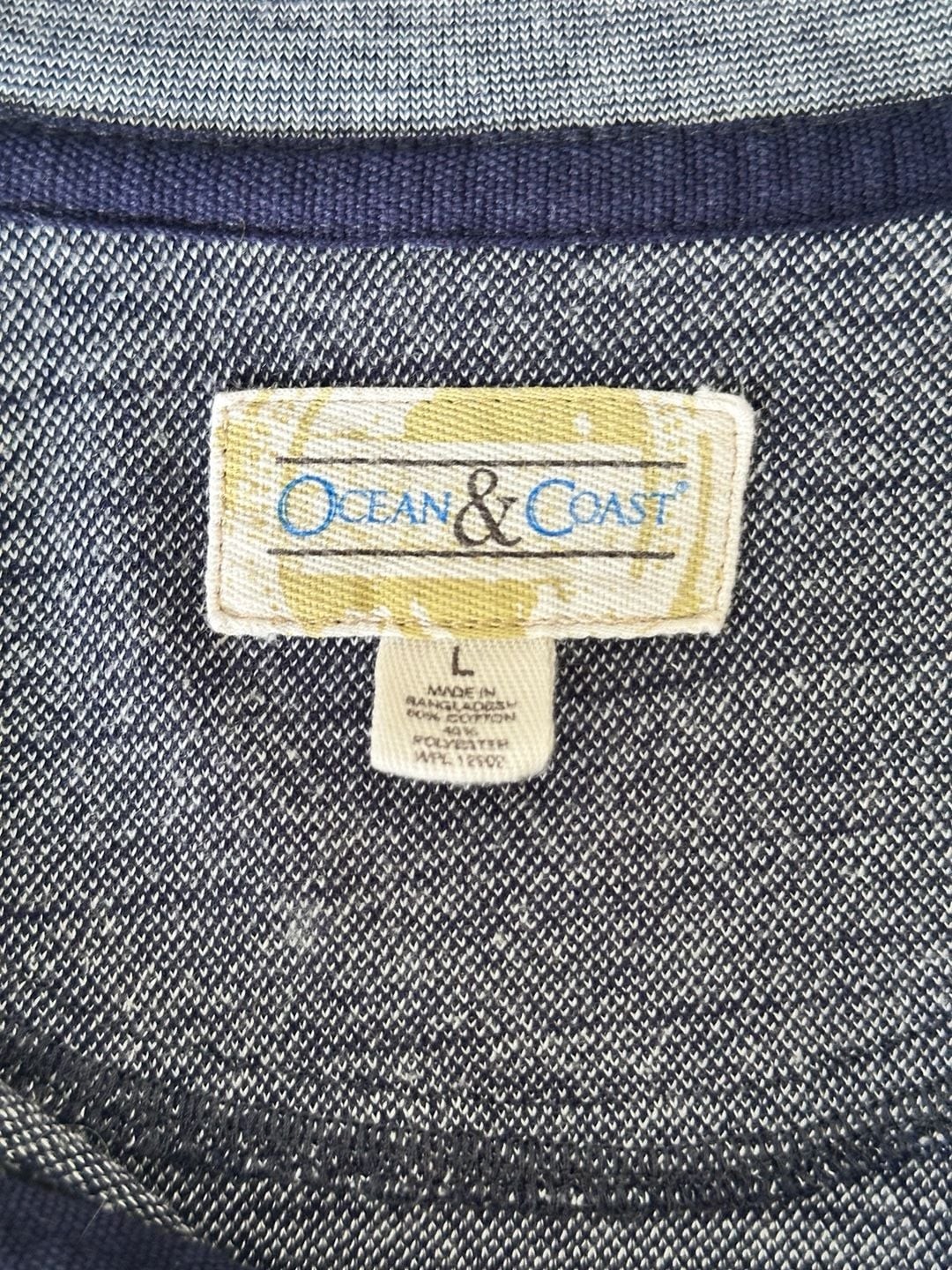 Ocean & Coast Men’s Herringbone Texture 1/4 Zip Pullover Sweater with Elbow Patc