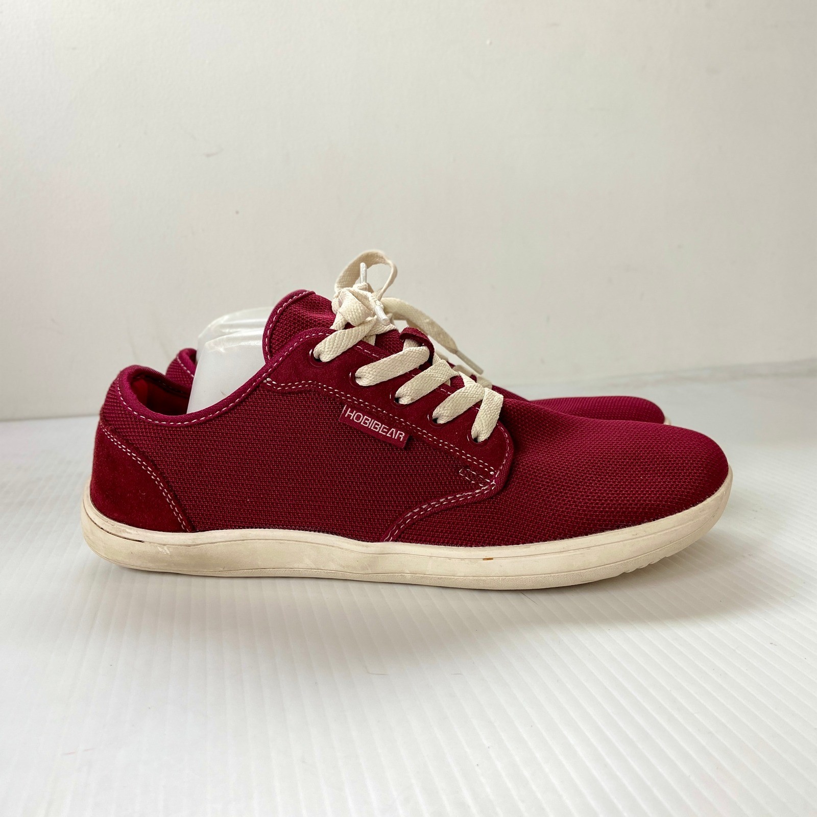 Hobibear Sage Barefoot Shoes Lace Up Sneakers Burgundy EU 43 Mens 10 Womens 11