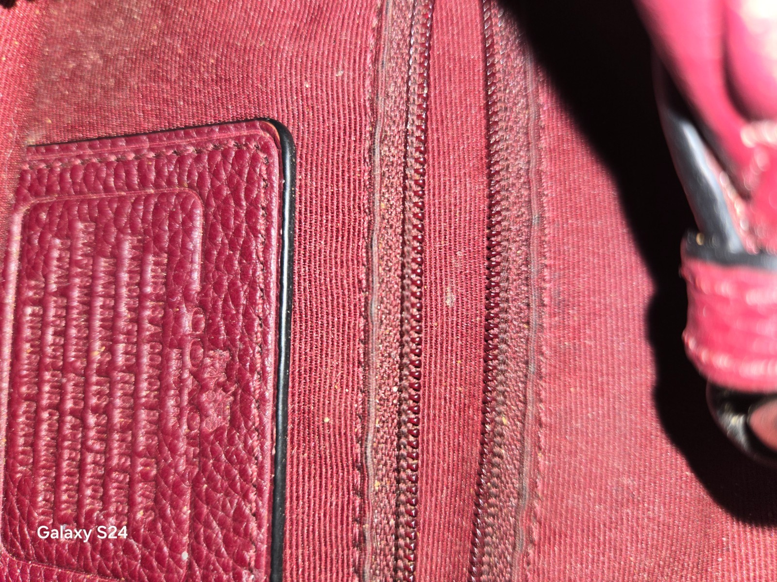 Vintage COACH Mini Ergo Crescent Shoulder Bag 9027 Burgundy Leather