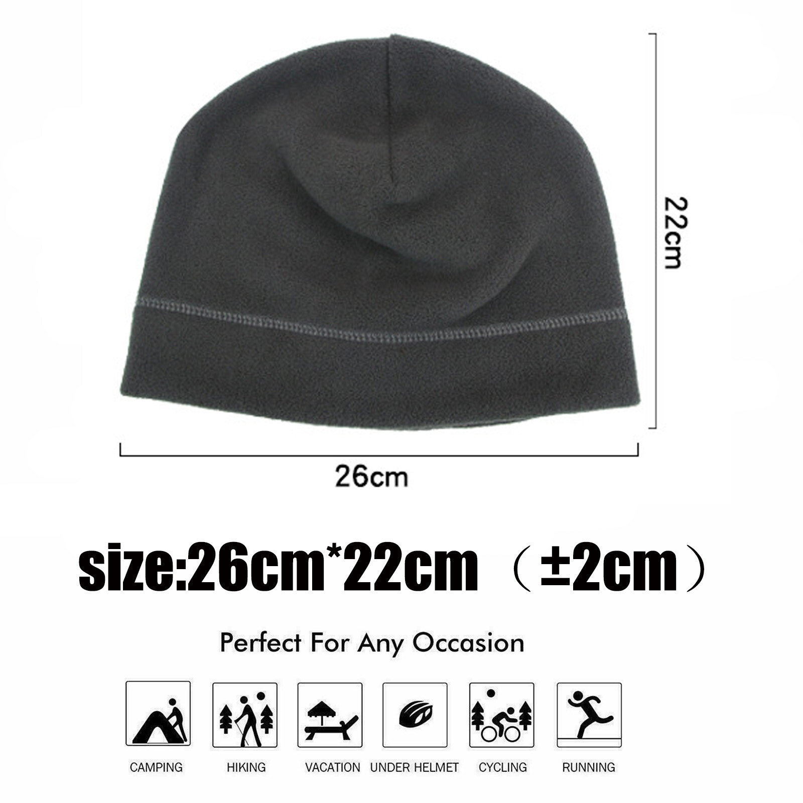 1-5X Military Tactical Skull Cap Winter Warm Fleece Windproof Ski Beanie Hats