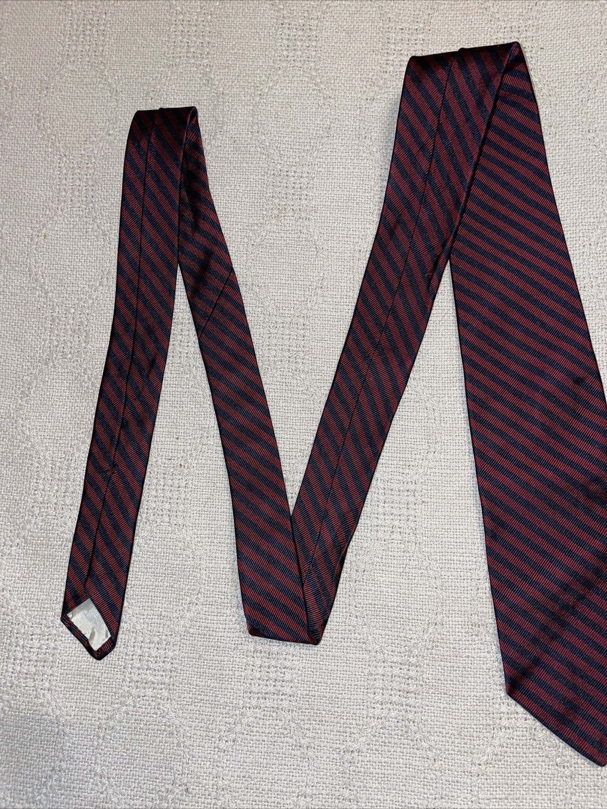 Brooks Brothers Dress Tie Mens Size 55” 3.25” Red Black Repp Business Formal