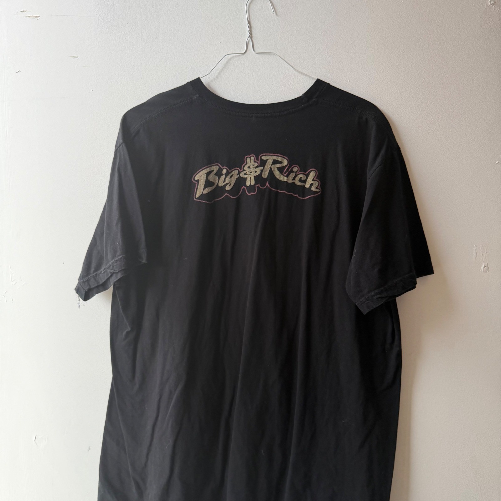 Big & Rich 2012 Tour T-Shirt Black Graphic Skulls Guitars Country Music Mens XL