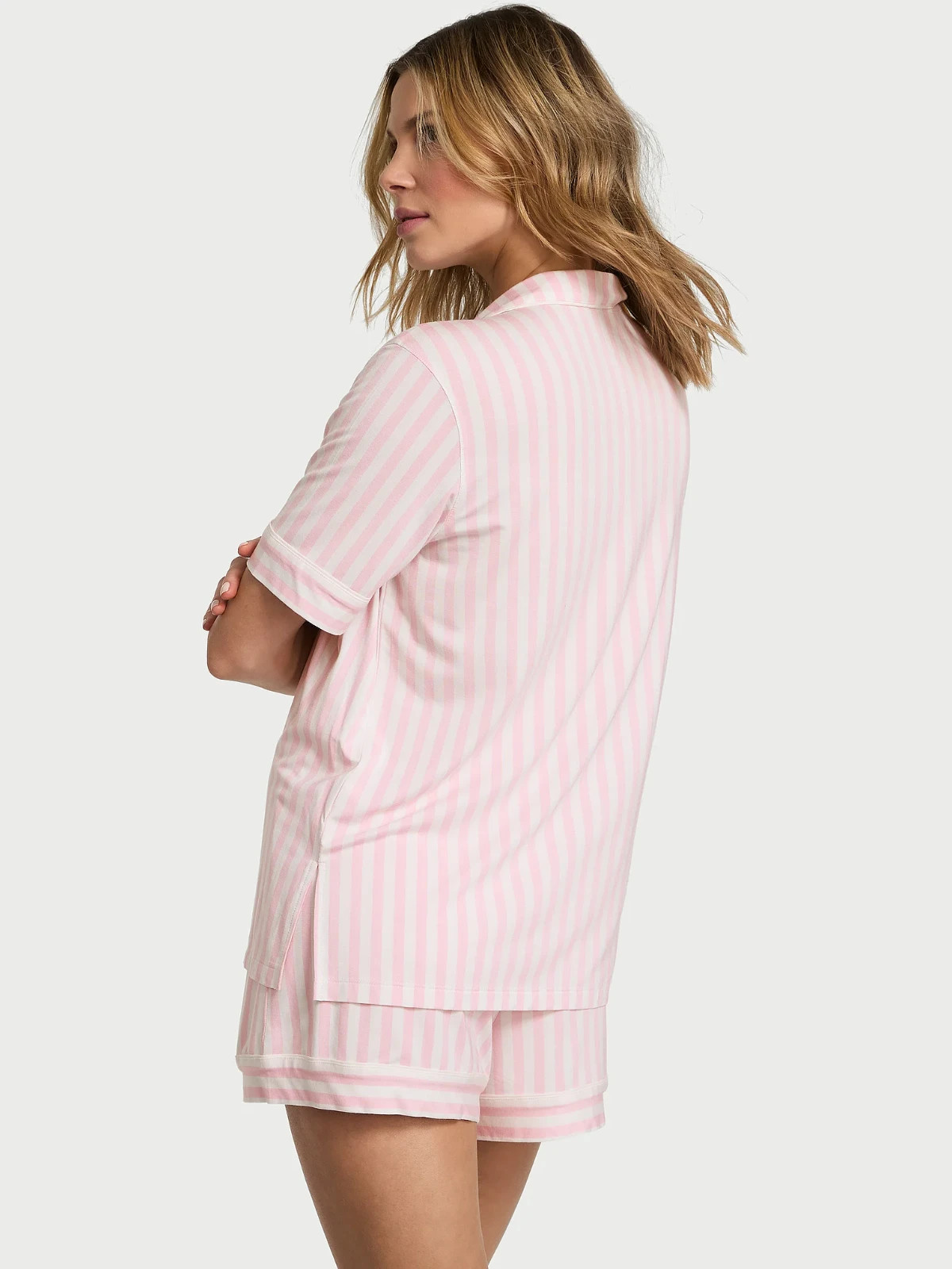 Victoria’s Secret SoSoft™ Modal Short Pajama Set Pretty Blossom Stripes