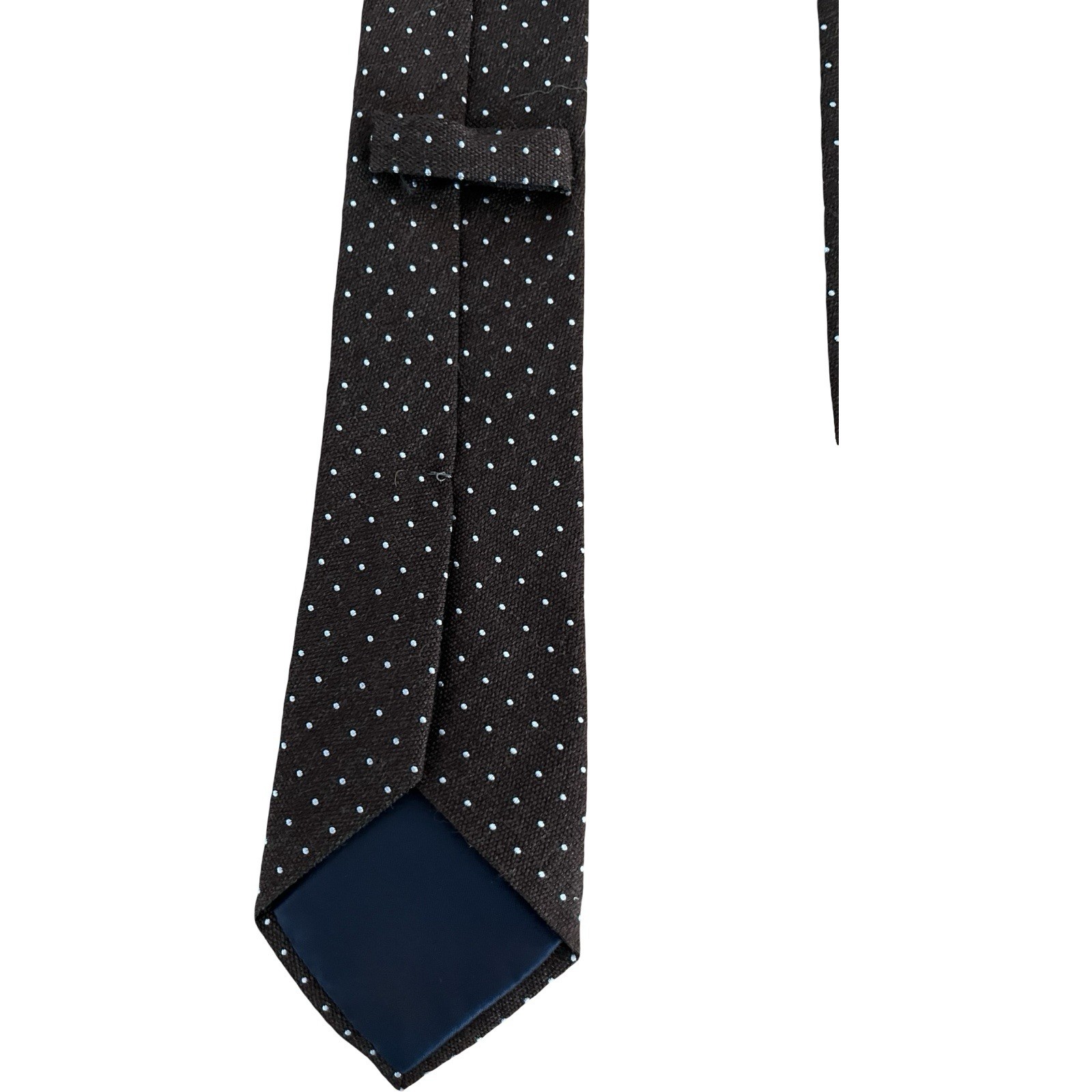 Suit Supply Tie Brown 50/50 Wool Silk 60×3.25”