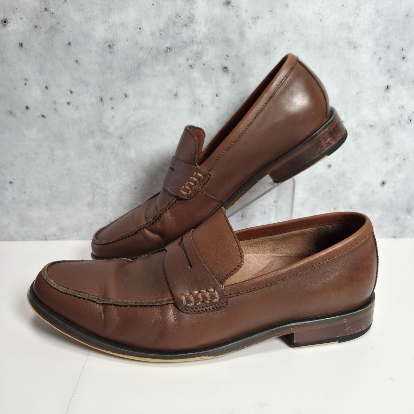 Banana Republic Brown Leather Loafers Mens 8.5M Advanced Comfort Technology