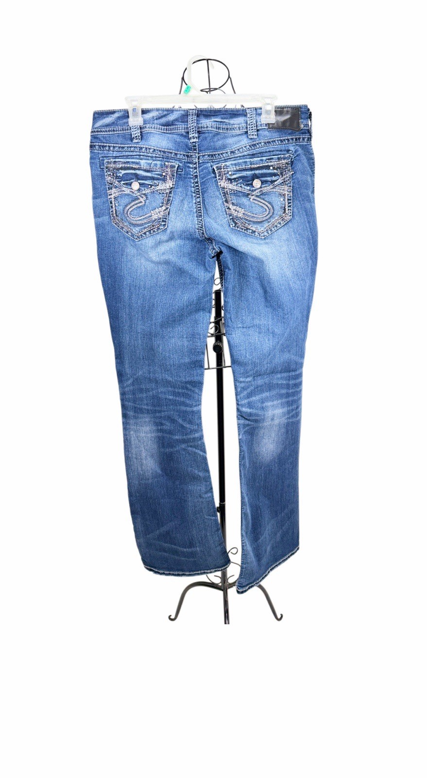 Silver Jeans Co. Suki Bootcut Mid Rise Medium Wash Stretch Denim Blue Jeans plus