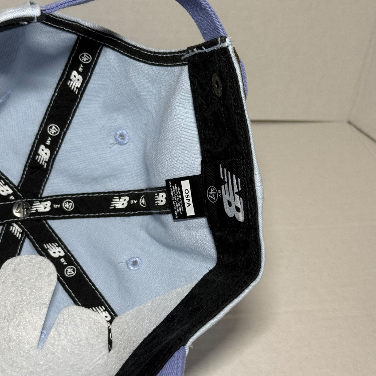 47 Brand x New Balance Collab Clean Up Adjustable Hat Oxford Sky Blue Cap