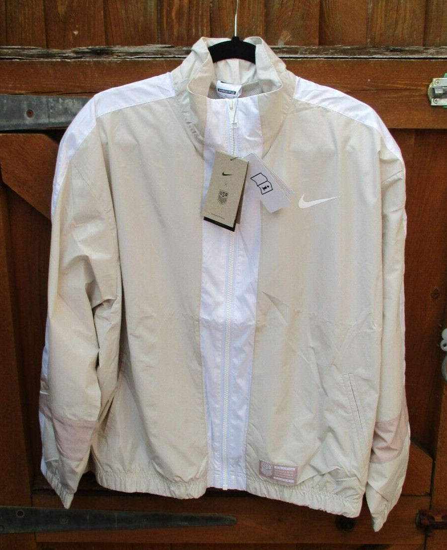 Ladies Designer Nike USA Jacket Full Zip Outdoor Lightweight Top XL 48″ Chest