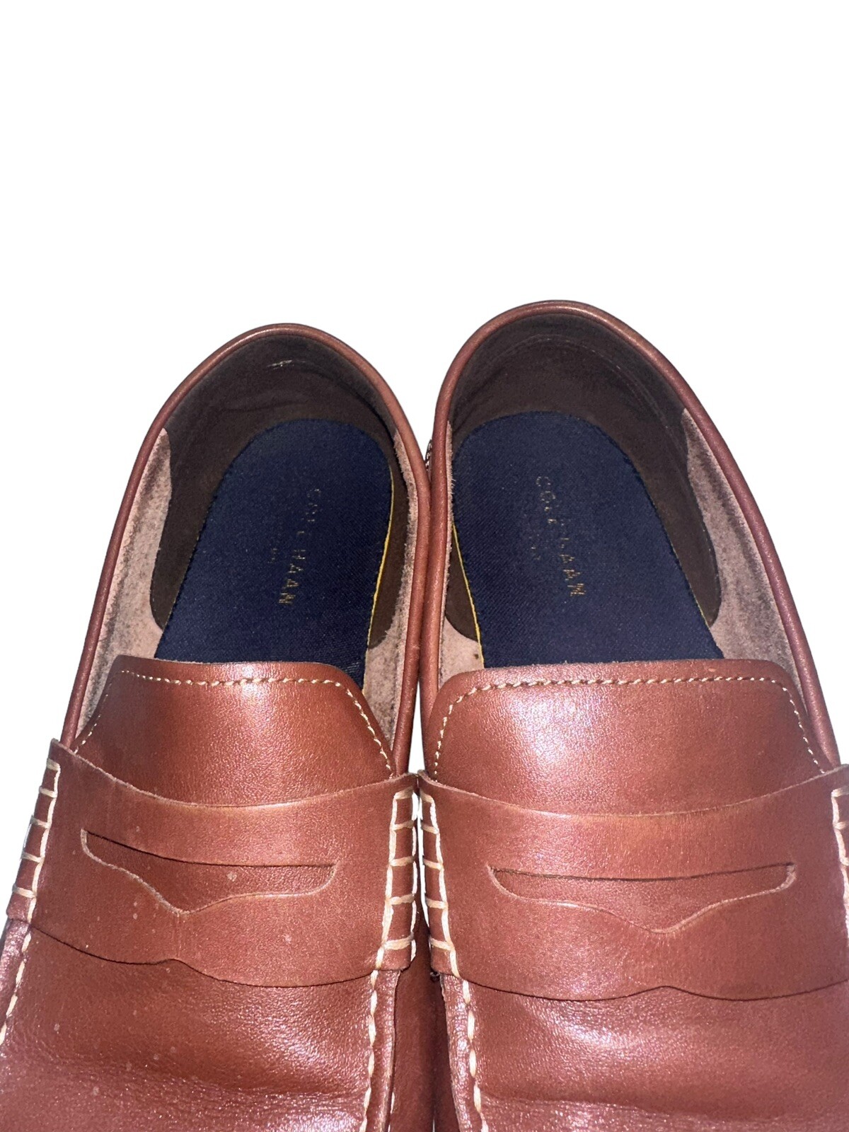 Cole Haan Size 12M Grand Atlantic C33028 Brown Penny Loafer Shoes Men