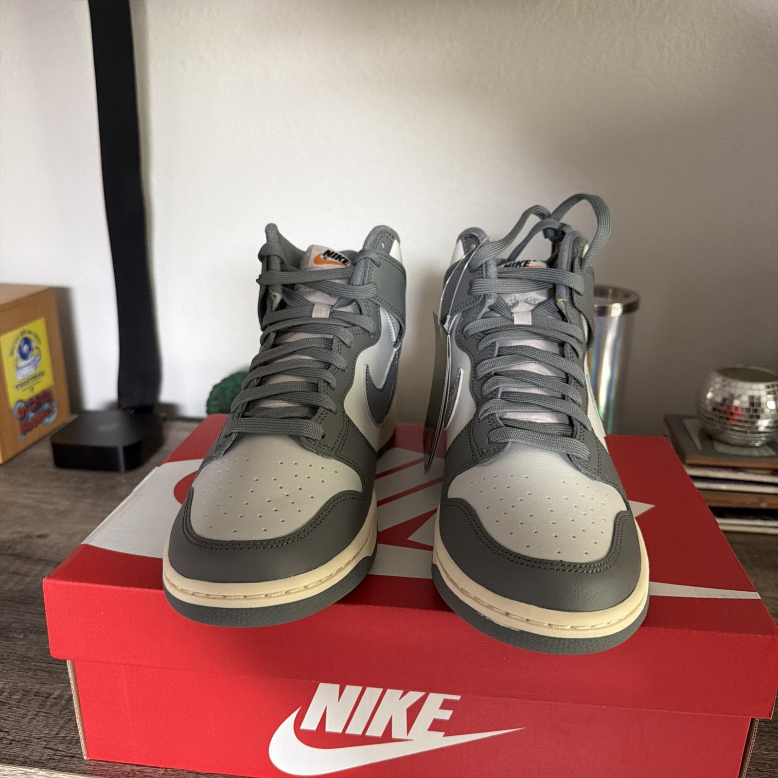 Nike Dunk High Retro SE Vintage “Light Bone/Tumbled Grey” DM0582-001 New [7-12]