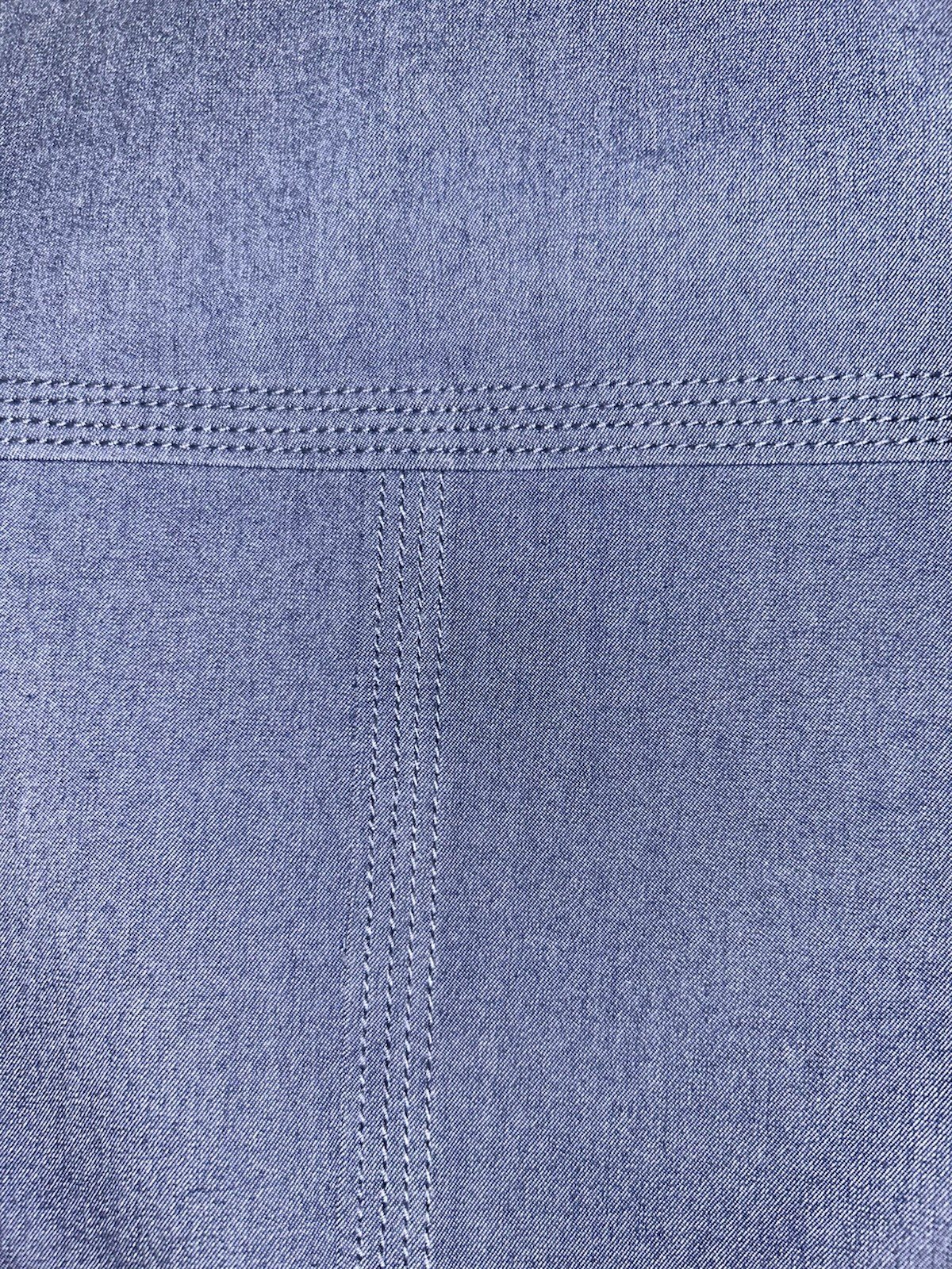 St. John Sport Blue Herringbone Zip Jacket Button Cuffs Chest Pockets M