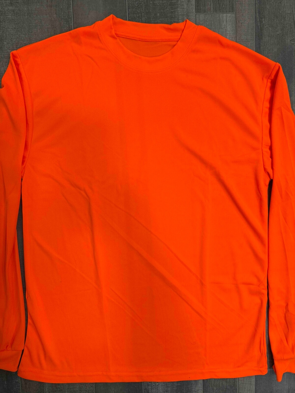 DRI-FIT Long Sleeve T-Shirts, UPF 50+ Sun Protection Shirt Safety Orange