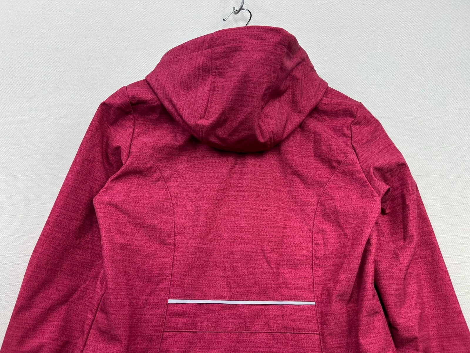 Free Country Womens Softshell Zip Up Hooded Jacket Long Sleeve S Vibrant Berry