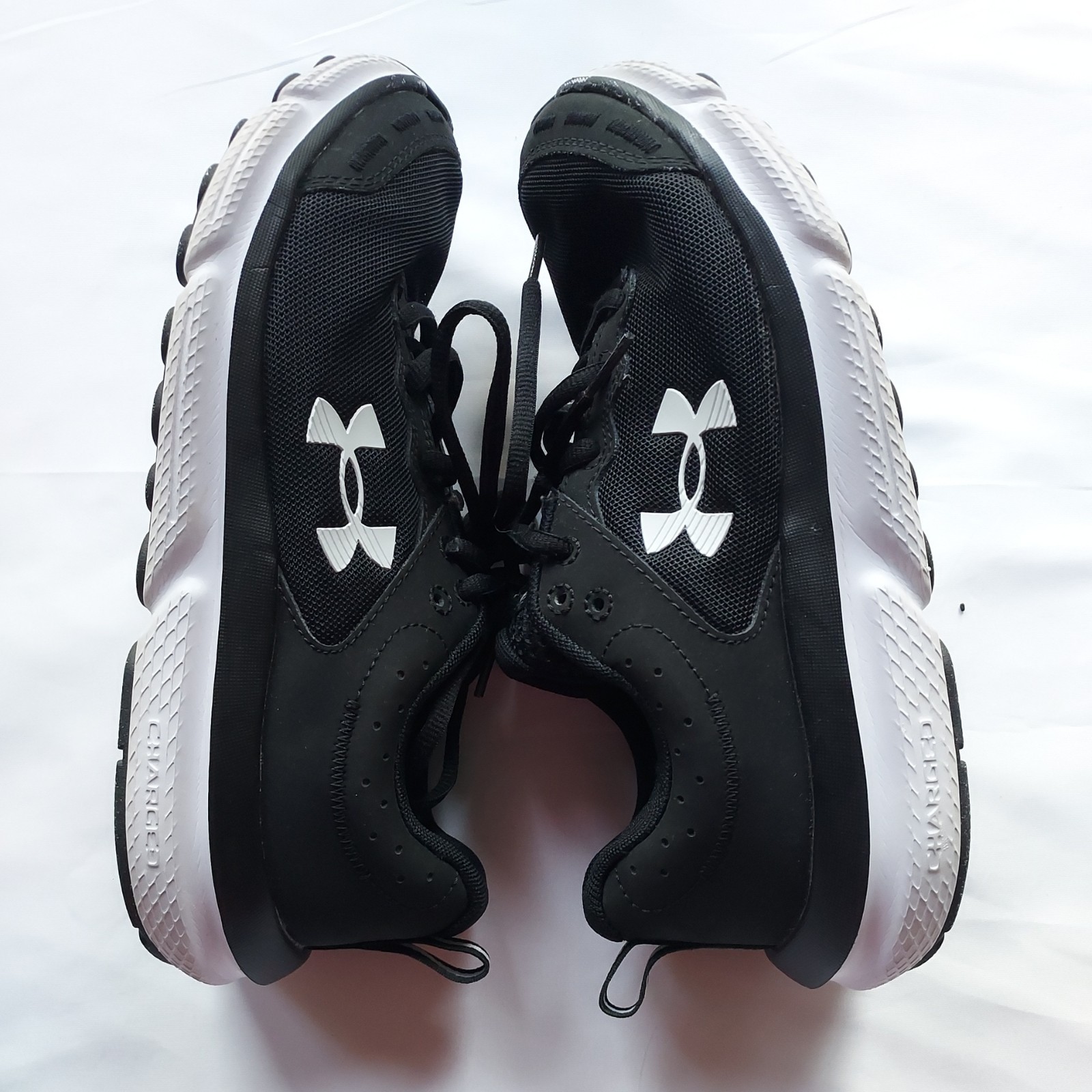 Under Armour Charged Assert 10 Black White Women’s Running Sneakers Athletic