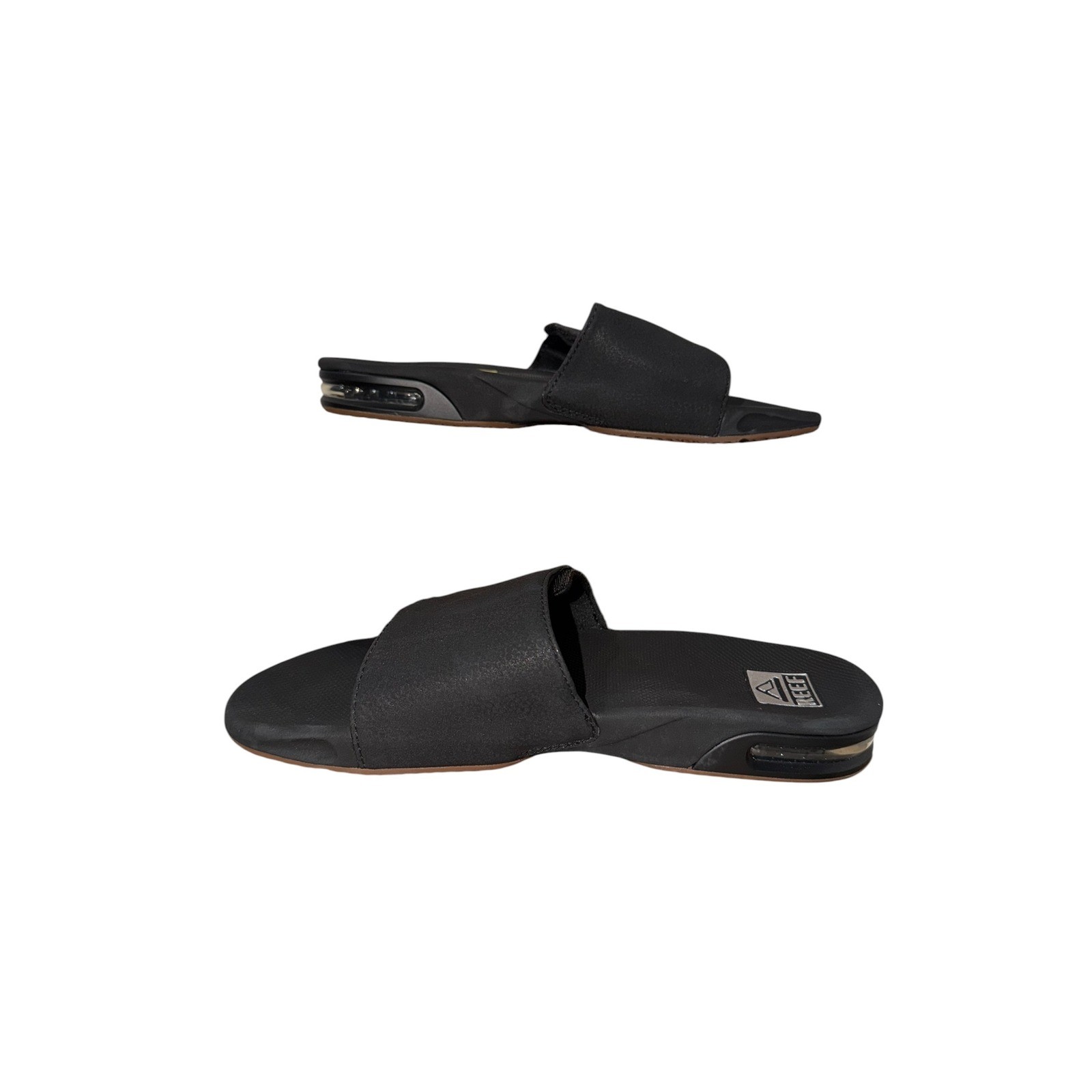 Reef Fanning Slide Mens Black Athletic Sandals Bottle Opener CI3632 Size 7