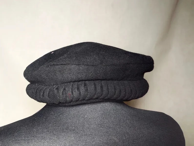 Charcoal chitrali Cap Afghan Wool Cap Pakul Handmade Cap Afghan Hat Pakol Cap