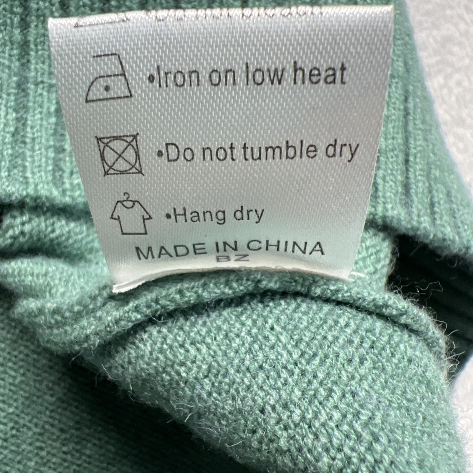 Roll Neck Sweater Long Sleeve Men 2XL Green unbranded acrylic nylon poly