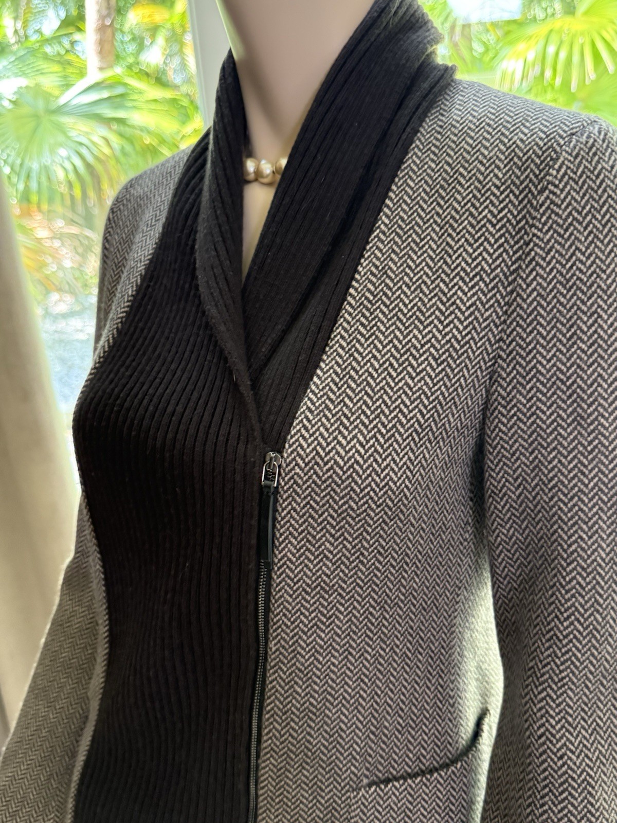 Max Mara Wool Cashmere Jacket Brown Sz 10 Italy