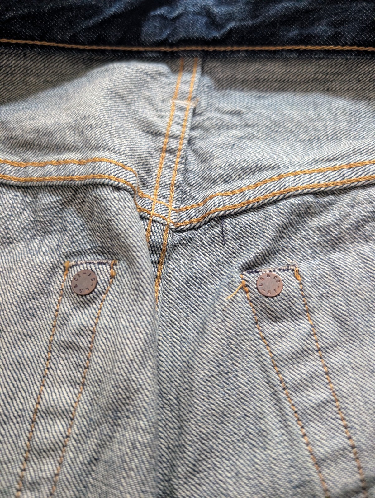 Levi’s 501xx Big E 1947 W36 L32 LVC Men Denim Selvedge Japan Blue Cotton Rivets