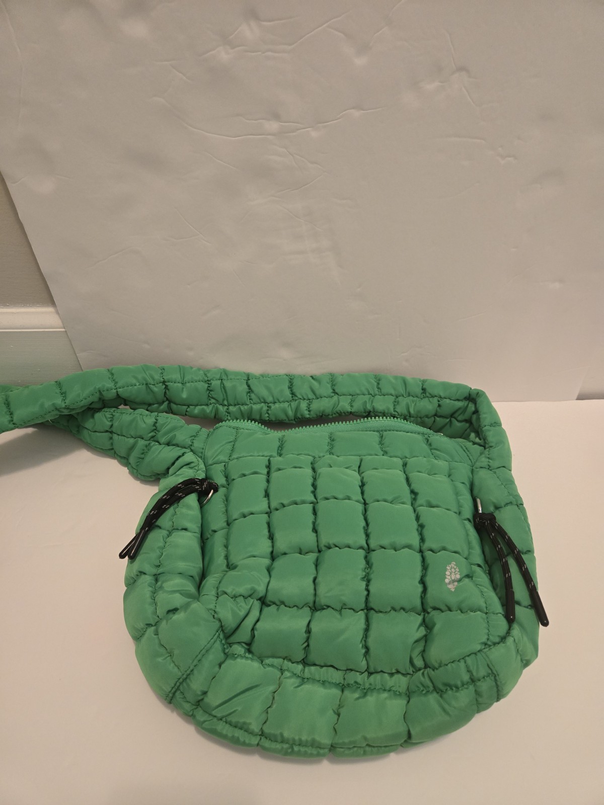 FP Movement Quilted Baby Carryall Sling Bag Lime Green Puffy Free People