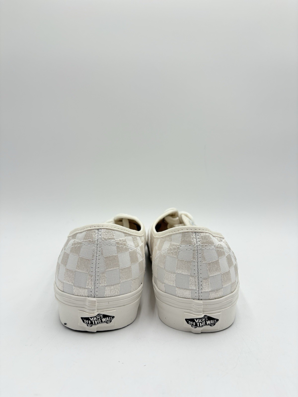 Vans Men’s Authentic Size 9 Embroidered Checkerboard White |VN0009PVCJD|