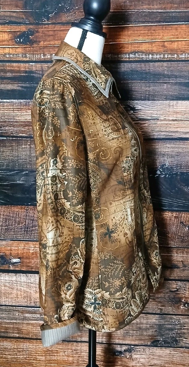 Harve Benard Vintage Blazer Jacket Size 6 Reversible Full Zip