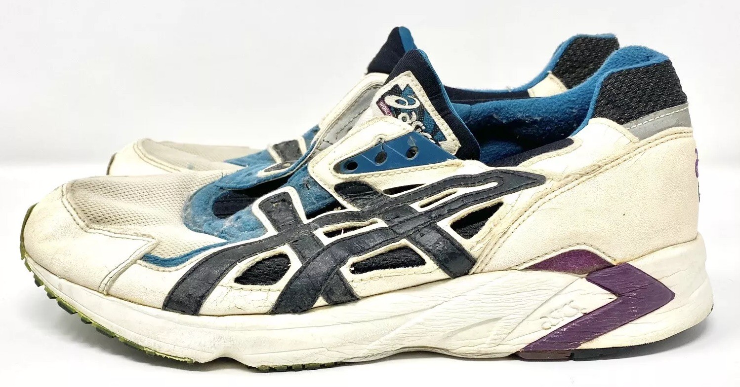 Men’s Vintage 90’s 1995 ASICS GEL-DS Trainer World Performance White Black sz 12