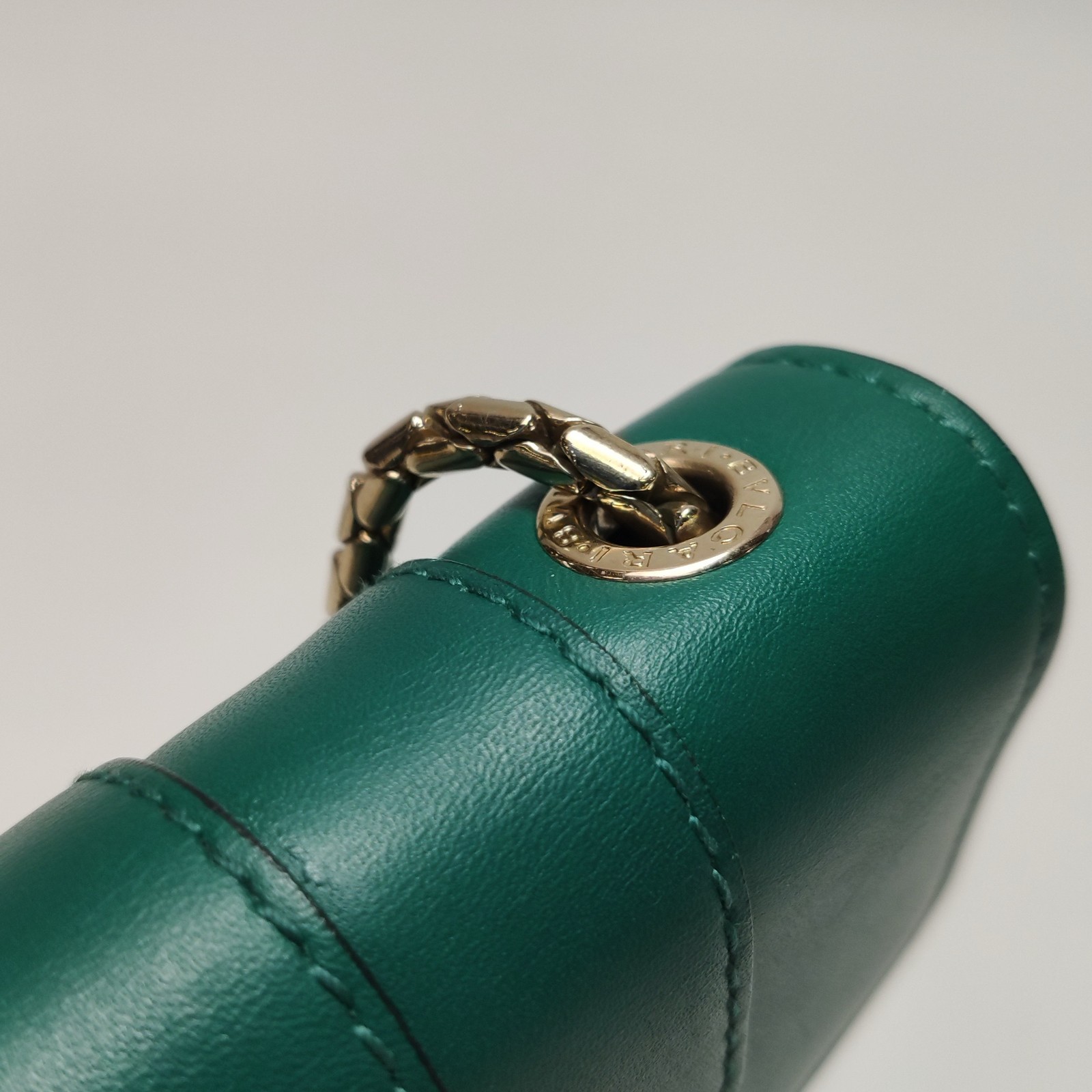 Authentic Bvlgari Calfskin Shoulder Bag Green Gold-Tone eBay AG