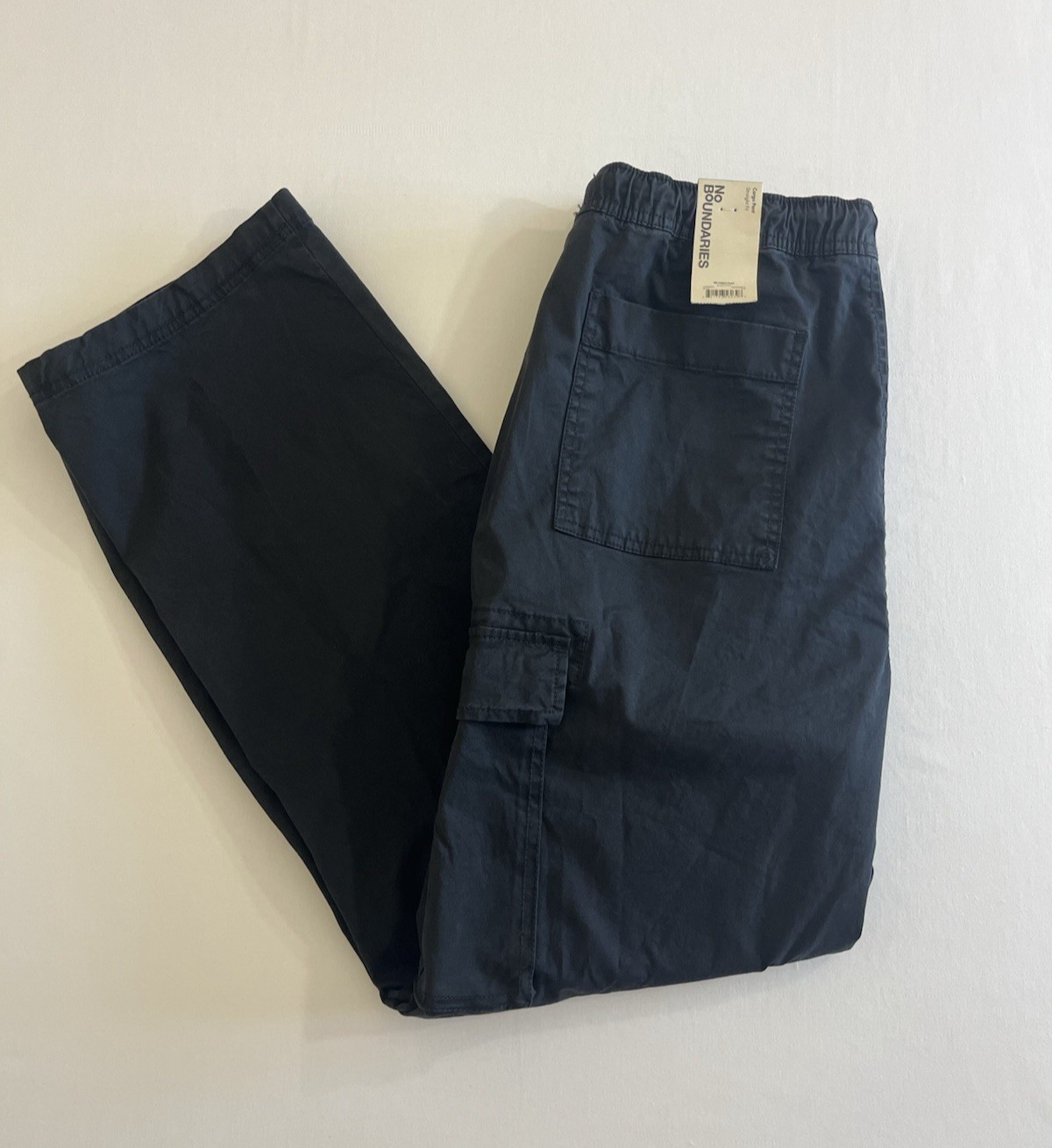 No Boundaries Men’s Cargo Pants Size Medium (32-34) Drawstring Elastic Waist NWT
