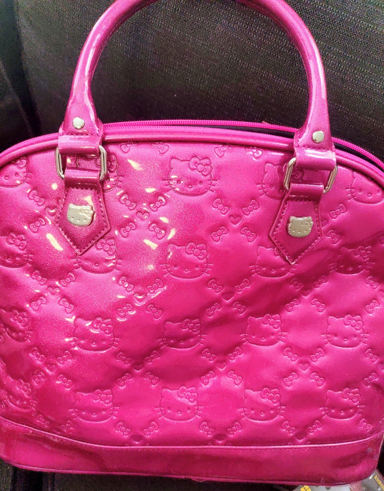 NWT LARGE Loungefly X Hello Kitty Pink Patent Dome Satchel Bag Retired 2012 Y2K