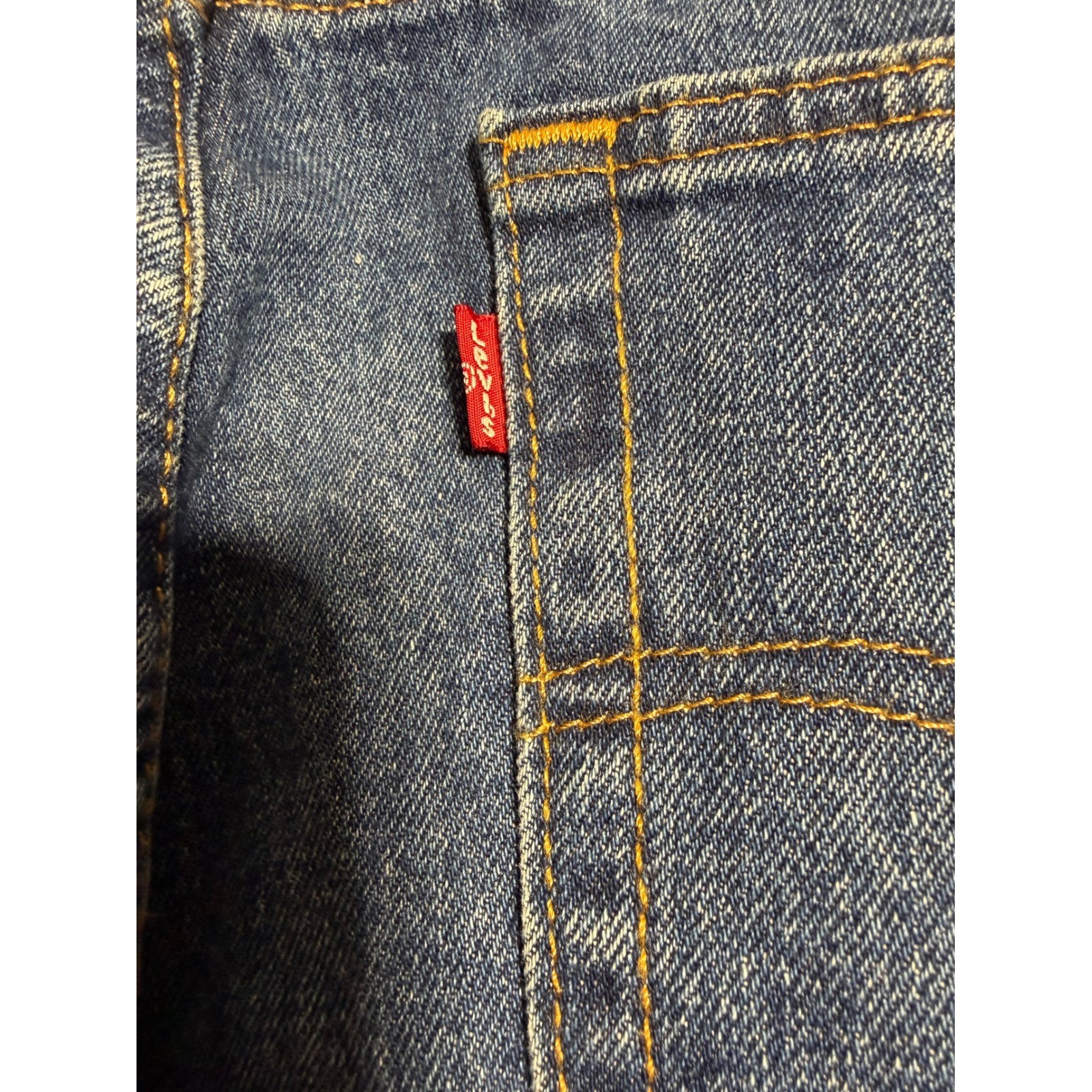 Levis 505 Regular Fit Straight Leg Jeans Mens 34×30 Medium Wash Blue Denim