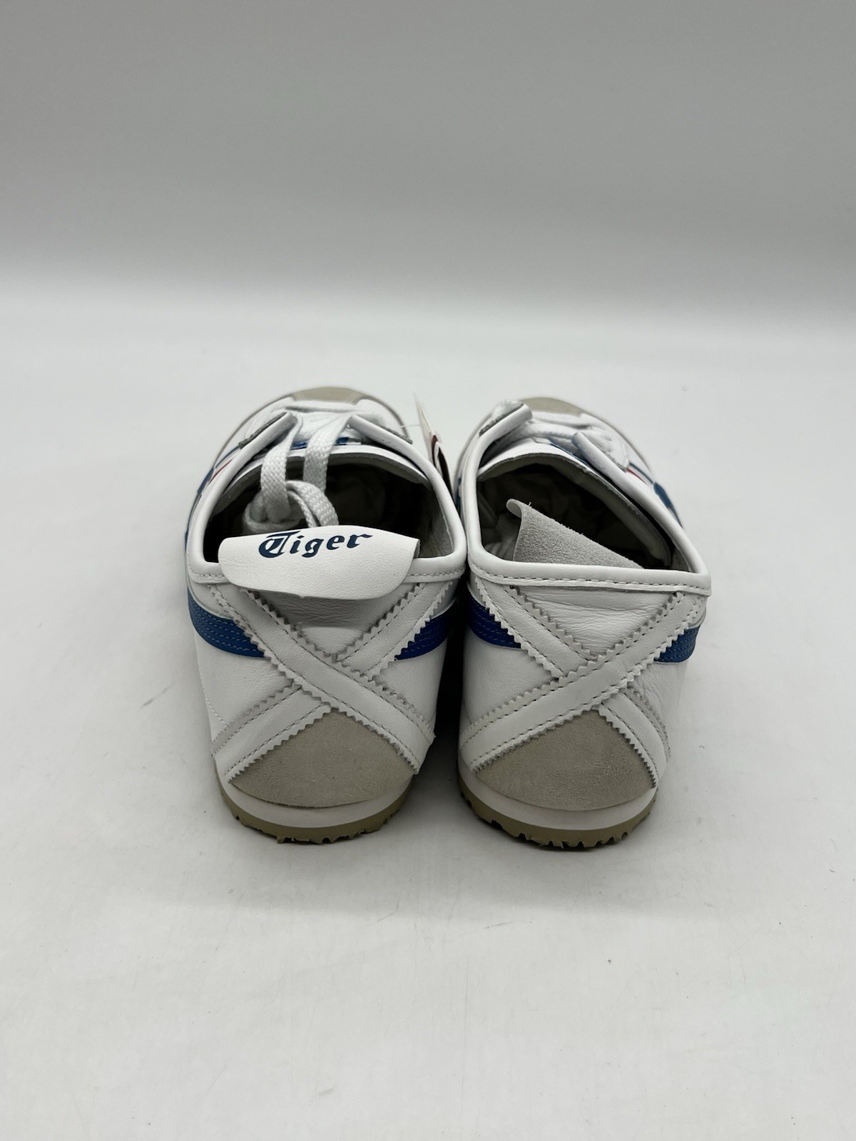 Onitsuka Tiger Mexico 66 DL408 Men Sz 11 White Red Blue Leather Fashion Sneakers
