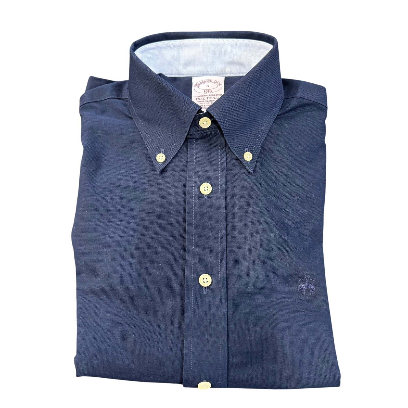 NWT Brooks Brothers Men’s Traditional Stretch Non Iron Solid Oxford Sport Shirt