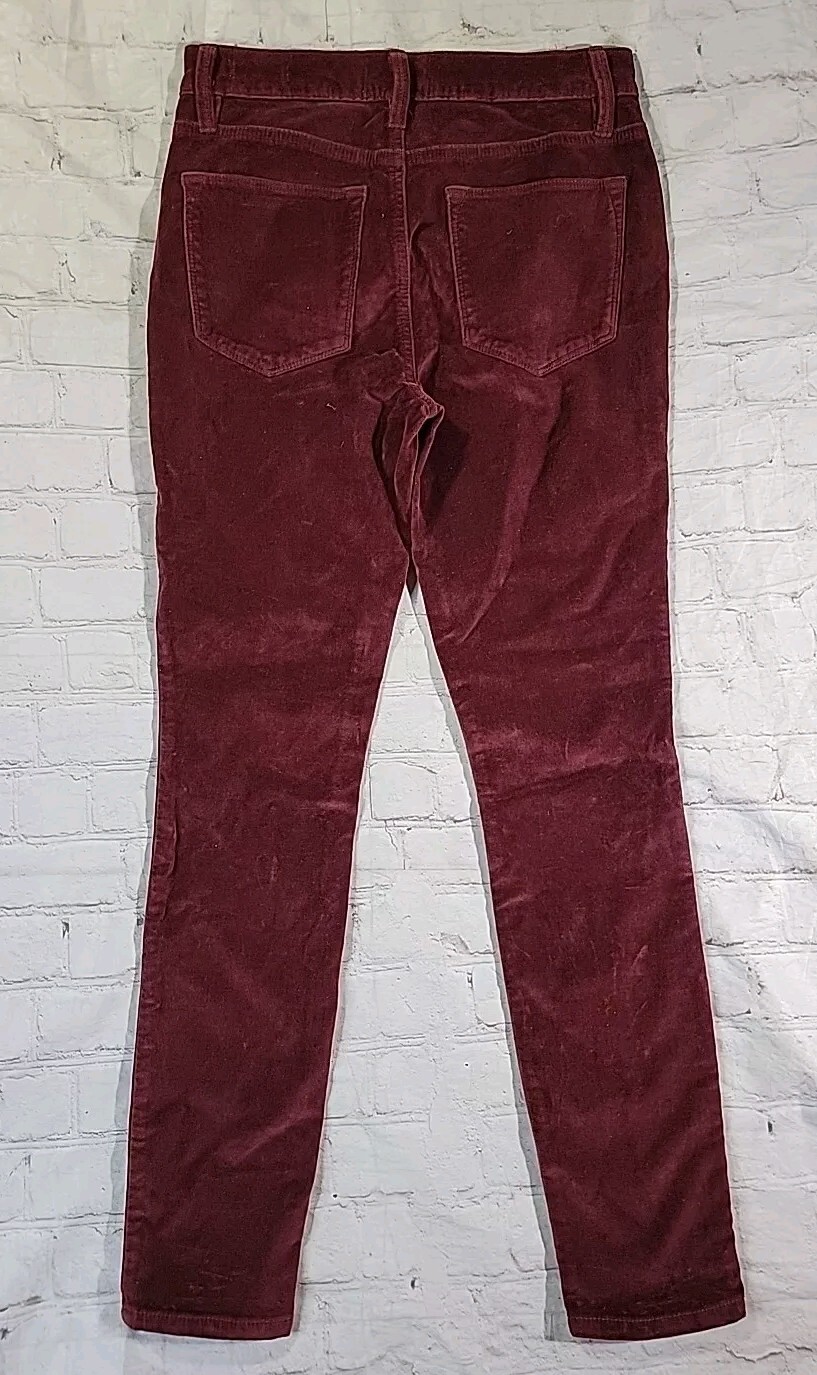 Nwt Frame Corduroy Jeans Size 25(27×27) Pinot Red Le High Skinny Straight