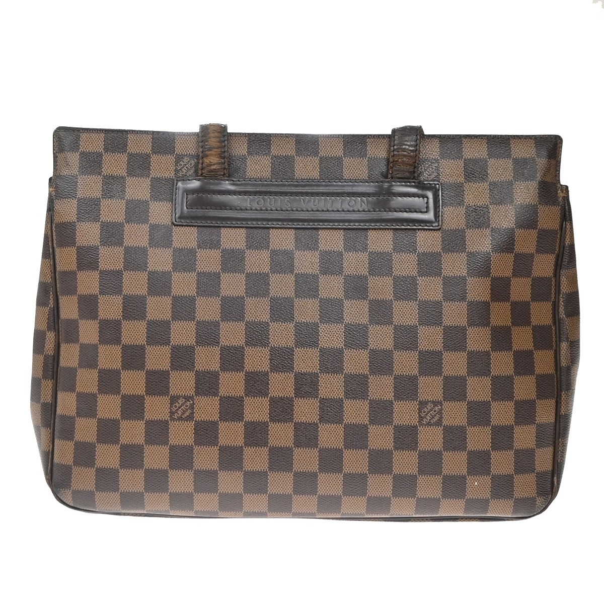 LOUIS VUITTON Parioli PM Shoulder Bag Damier Ebene Leather Brown N51123 32KC781