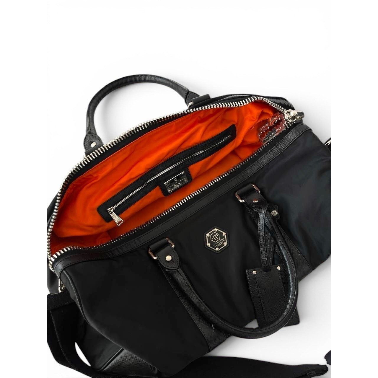 Philipp Plein Limited Edition Black Nylon Duffle Bag Weekender Travel Bag