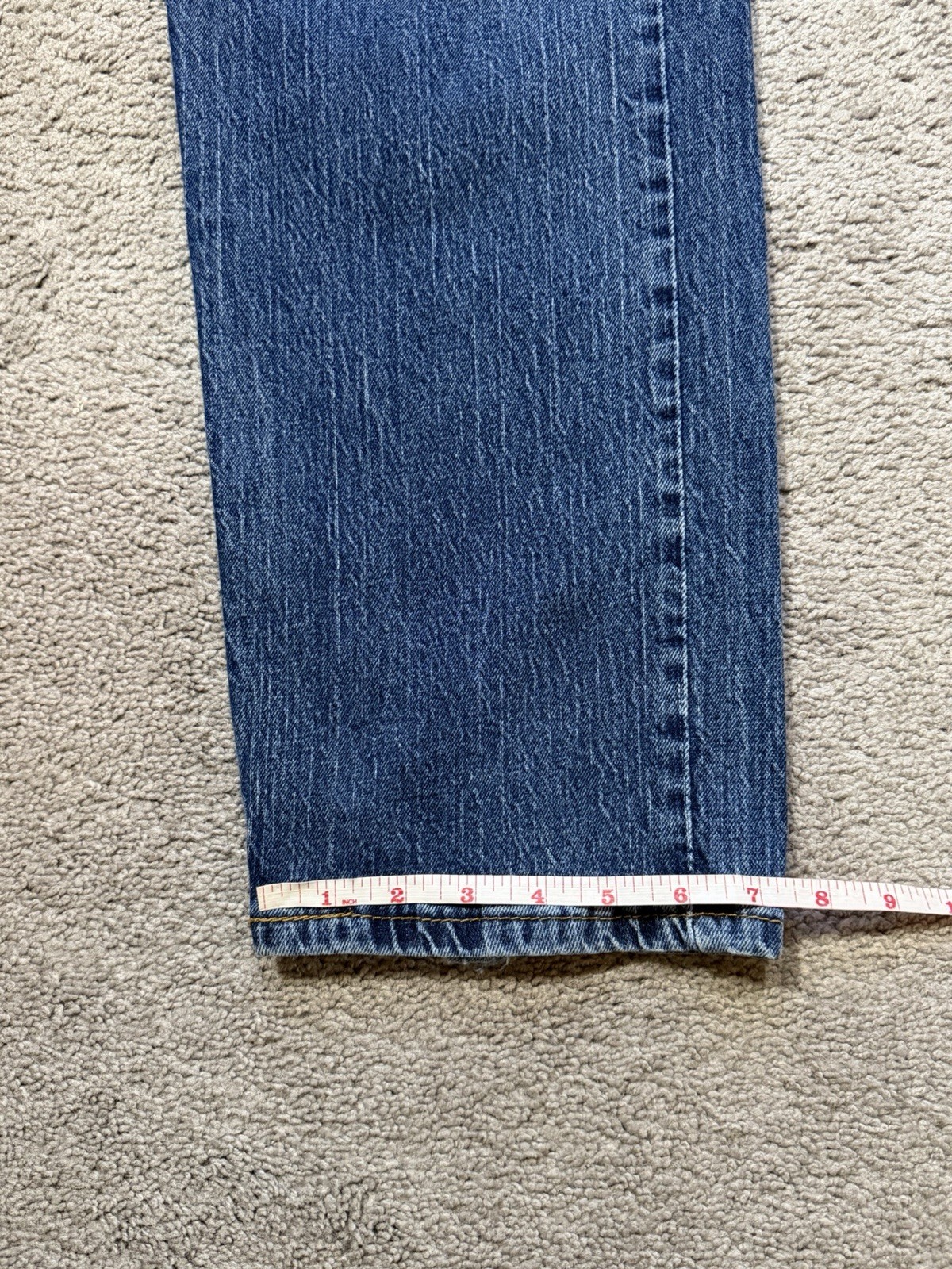 Levi’s Strauss 505 Regular Fit Jeans Blue Denim Medium Wash Pants Men’s 40×32