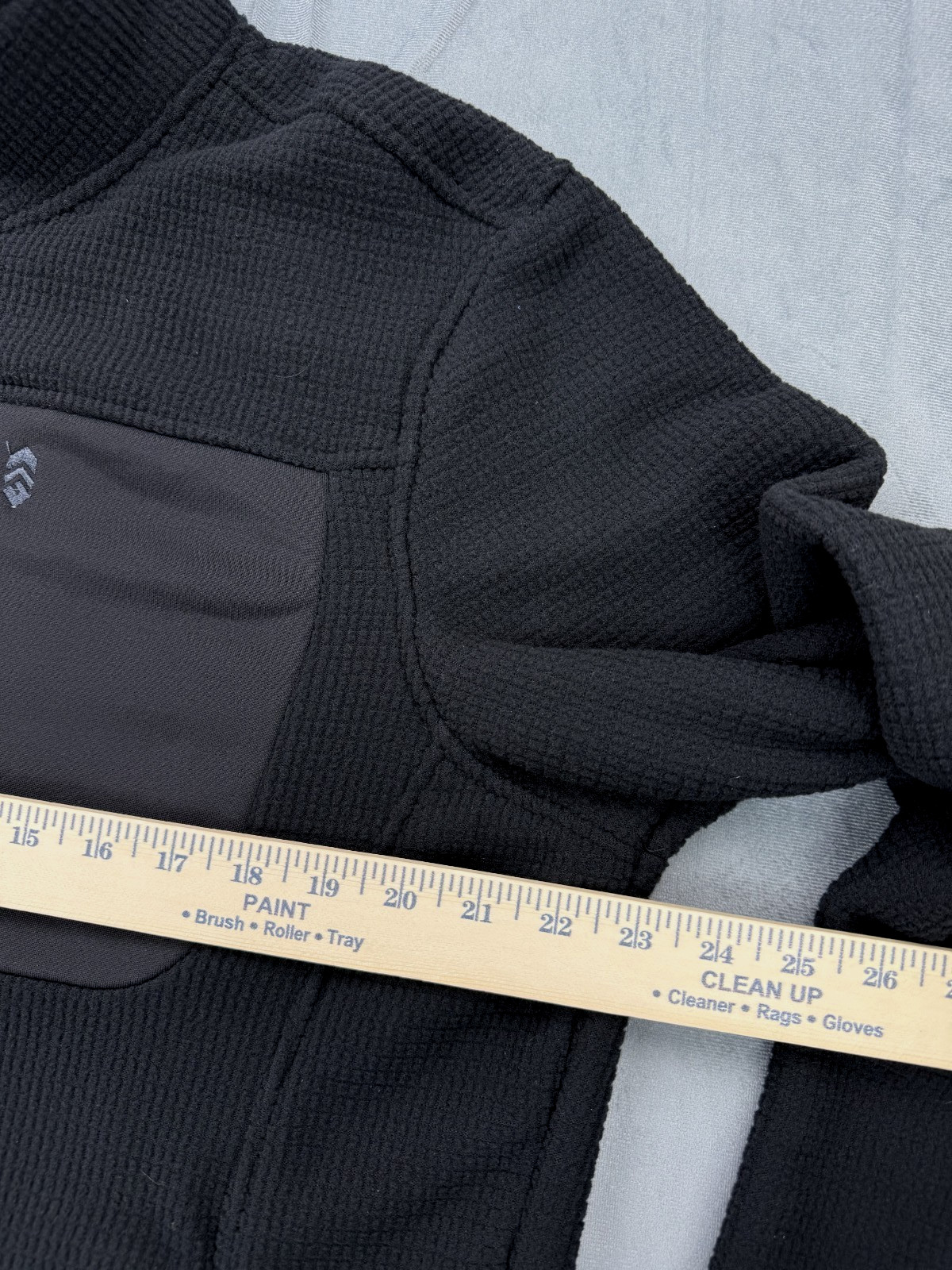 Free Country Jacket Men’s MEDIUM Black Fleece Full Zip Pocket 405-M08330S $80