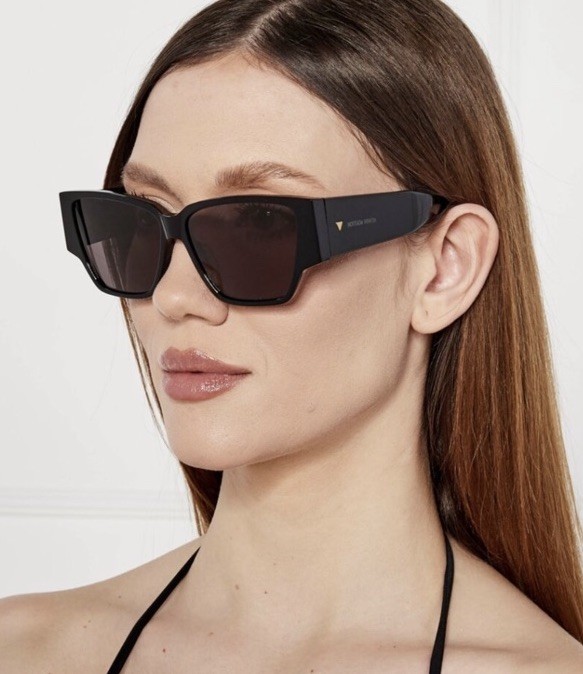 Bottega Veneta BV1285S 001Square Sunglasses – Black/Grey