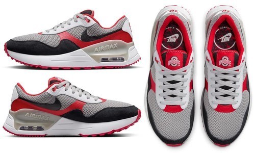 Nike Ohio State Buckeyes Air Max SYSTM Running Shoe Sneakers Shoes NEW SIZE 10
