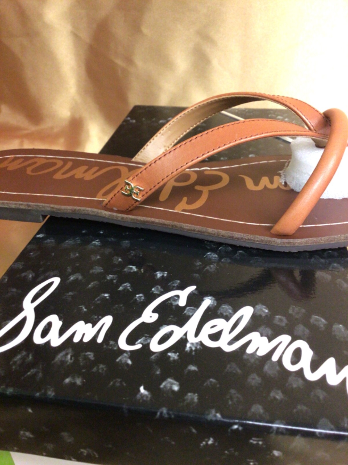 Sam Edelman Sandals Abbey Sandals Choose Size Multi Strap Leather Flip Flops NEW