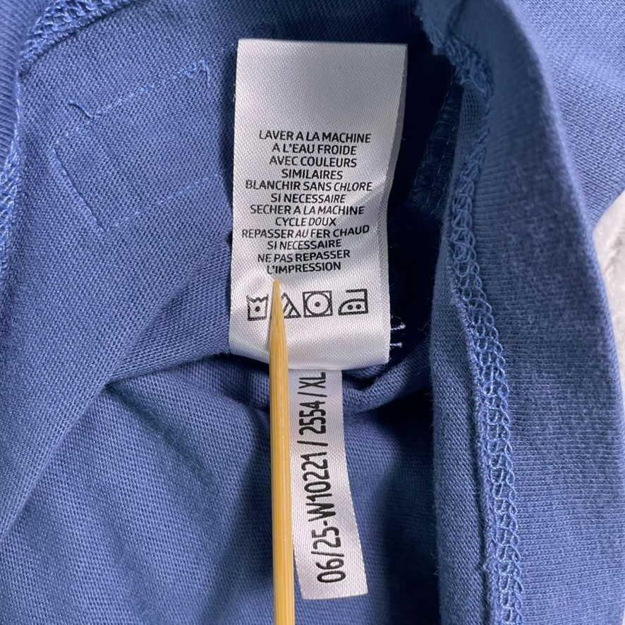 Life is Good Long Sleeve Tee Womens XL Blue Cotton Casual Relaxed Basic Top