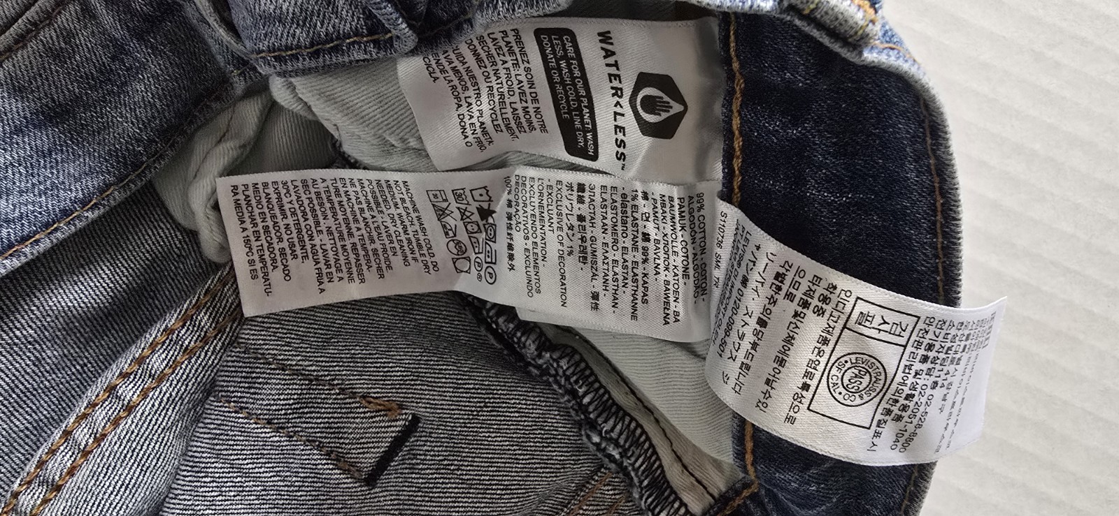 Levi’s 502 Tapper Fit Premium Big “E” Light Wash 34×32