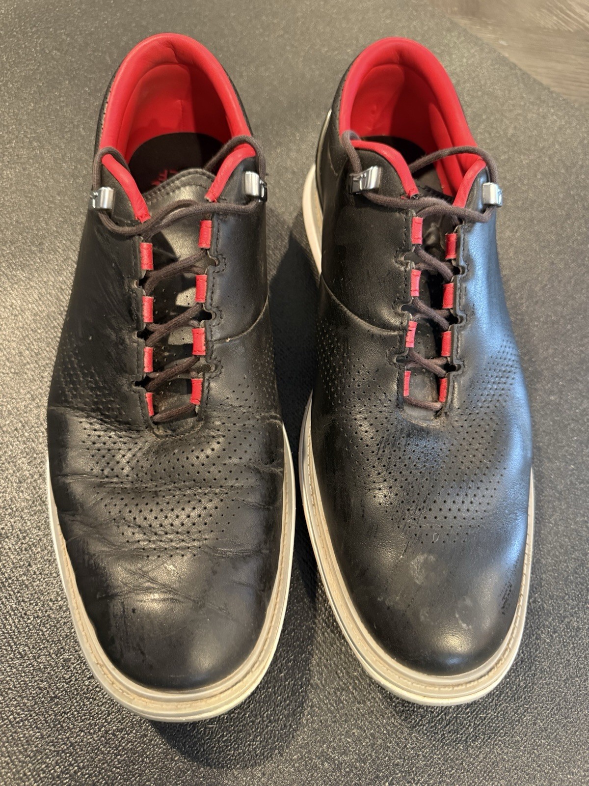 Jordan ADG 4 Shoes Mens Size 13 Black Leather Golf Sneakers DM0103-015