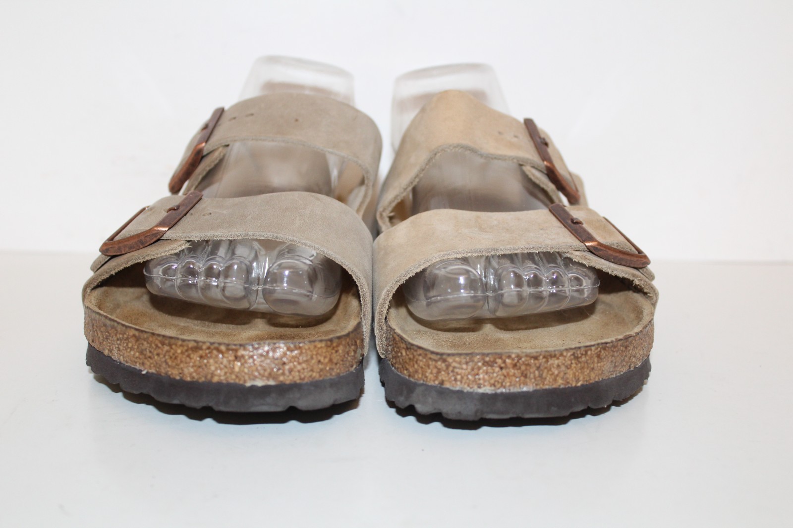 Birkenstock Arizona Leather Sandals Womens Sz 9 Regular/Wide Soft Footbed (READ)