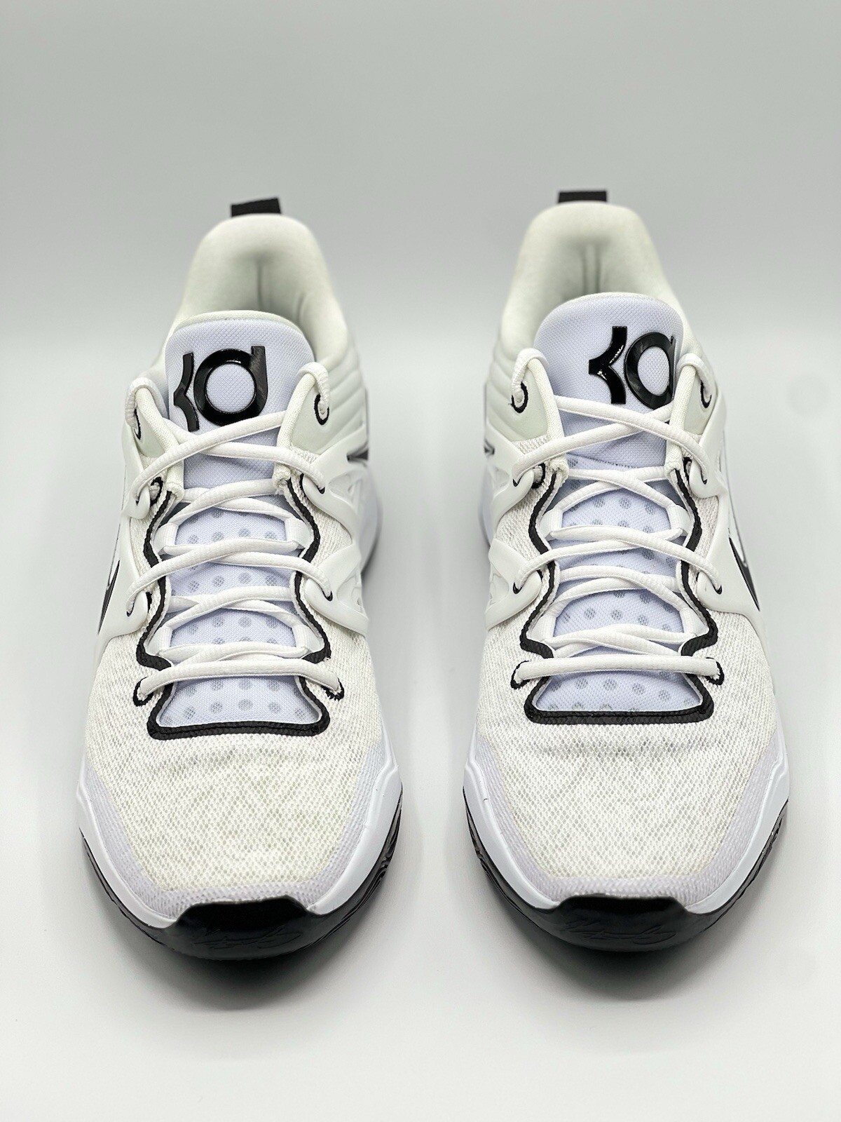 Nike KD 15 TB Promo Men’s Size 14 Basketball Shoes White Black Durant DX6648 NBY